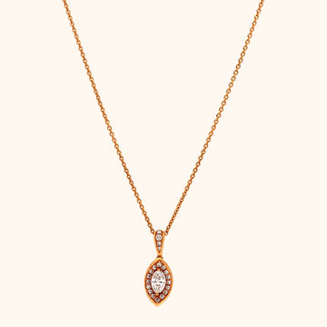 18 KT Diamond Pendant with chain